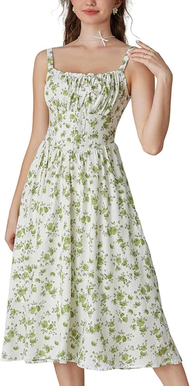 Floral Printed Corset Dress for Stylish Summer Outfits