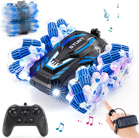 4WD Gesture RC Stunt Car: Double-Sided Flips, Ages 6-12
