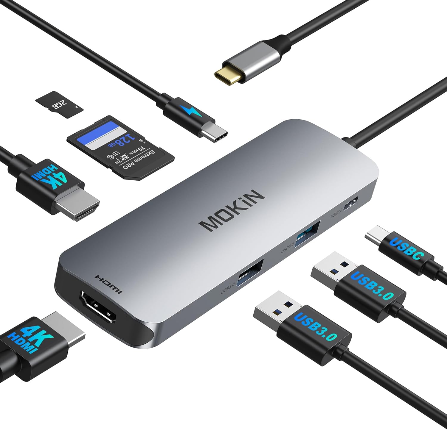 MOKiN USB C Docking Station for Dual Monitor Setup and More