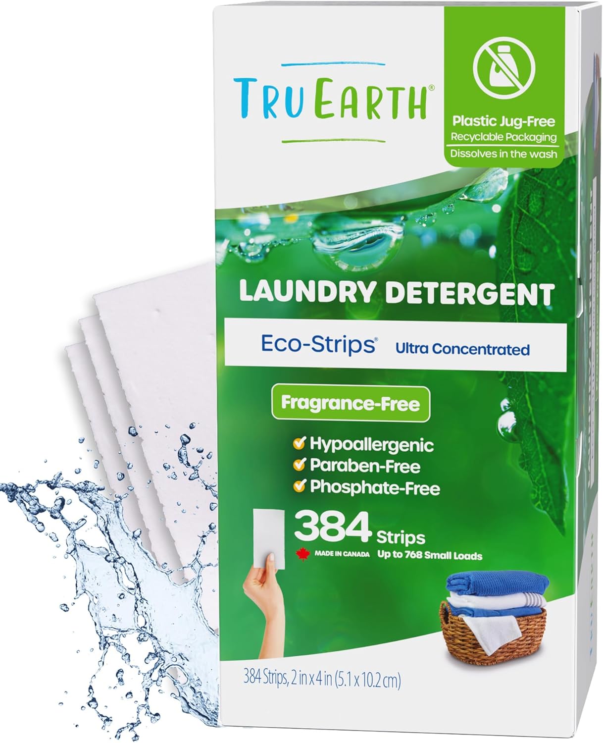 Tru Earth Compact Dry Laundry Detergent Sheets for Easy Cleaning