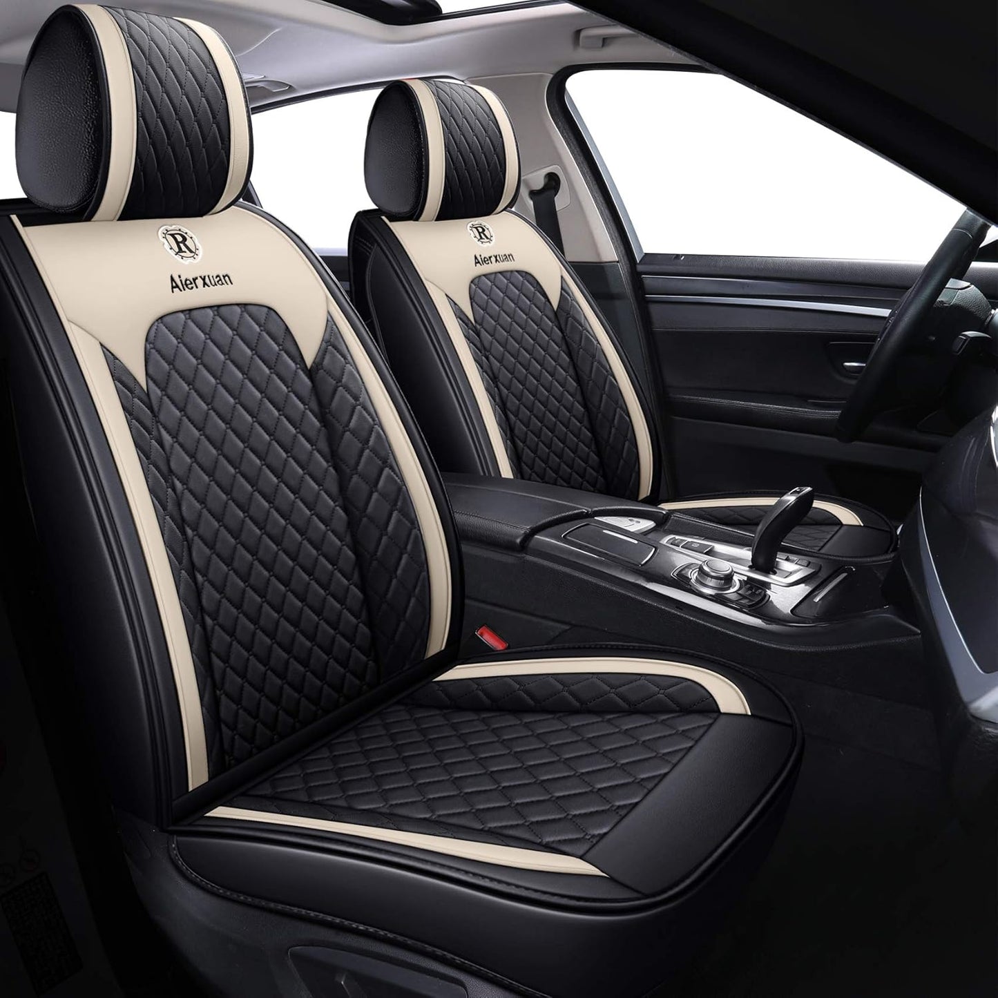 Aierxuan Leather Waterproof Seat Covers for Cars - Universal Fit