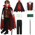 Vampire Costume Kids Boy Deluxe Gothic Cape Set for Toddlers