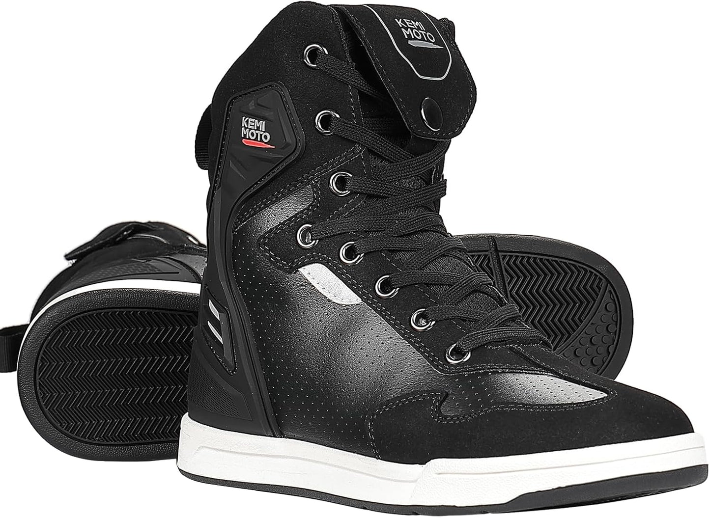 KEMIMOTO Motorcycle Shoes High Top with Thick Heel Protection