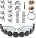 Nylon Garage Door Roller 2in with 4in Stem and Hinges Kit - Quiet
