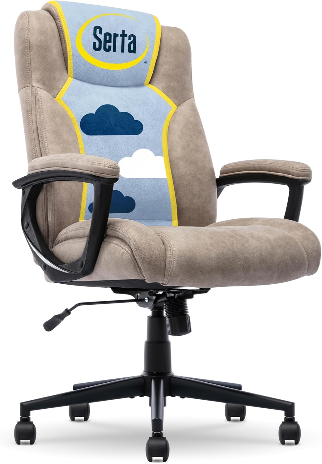 Serta Eco Office Chair: Plush Comfort & Lumbar Support