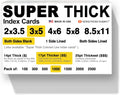 1,000 SUPER THICK index cards 3x5 17pt - Heavy Duty Flashcards