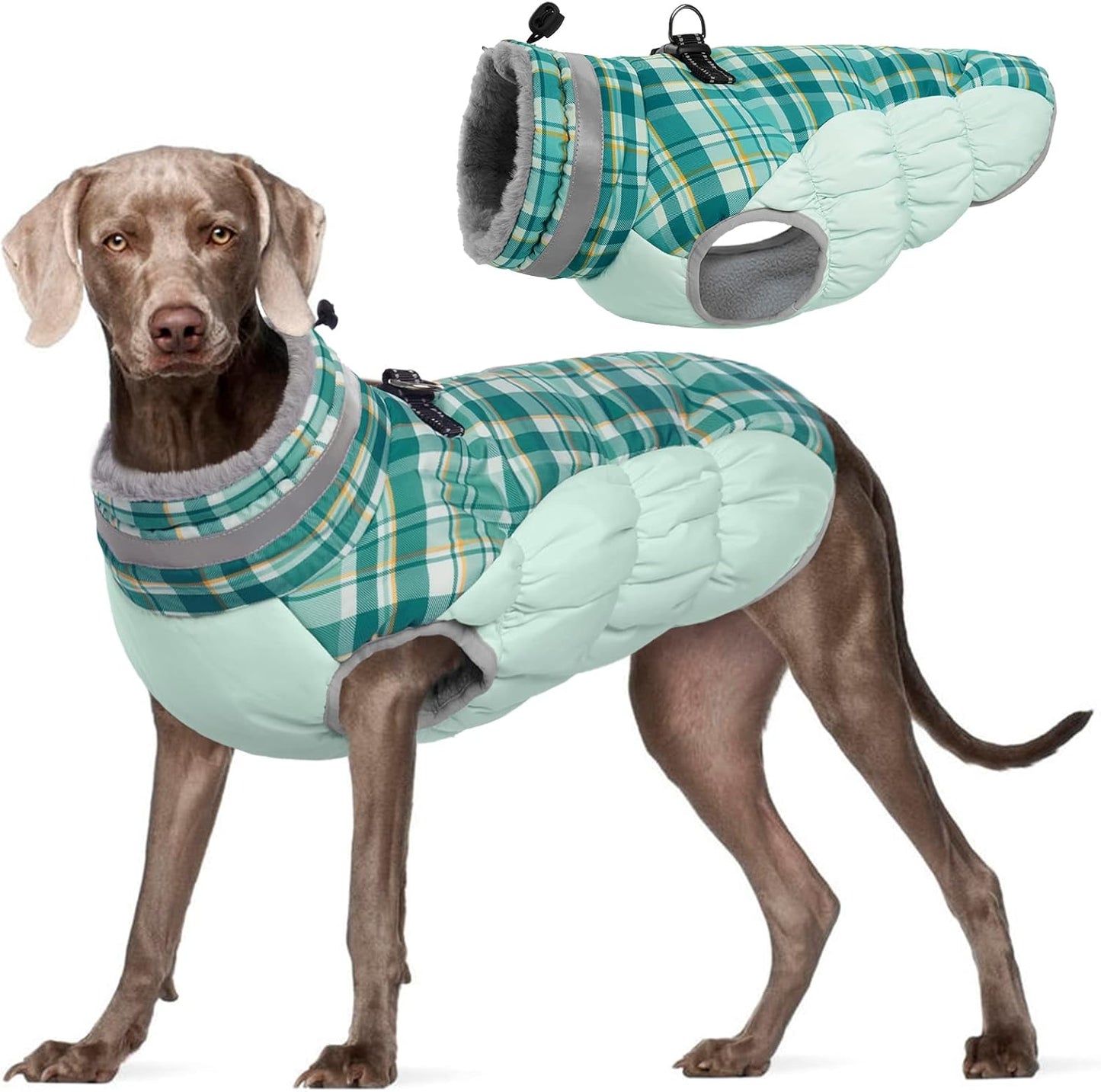 FUAMEY Dog Coat for Large Dogs - Waterproof Winter Jacket