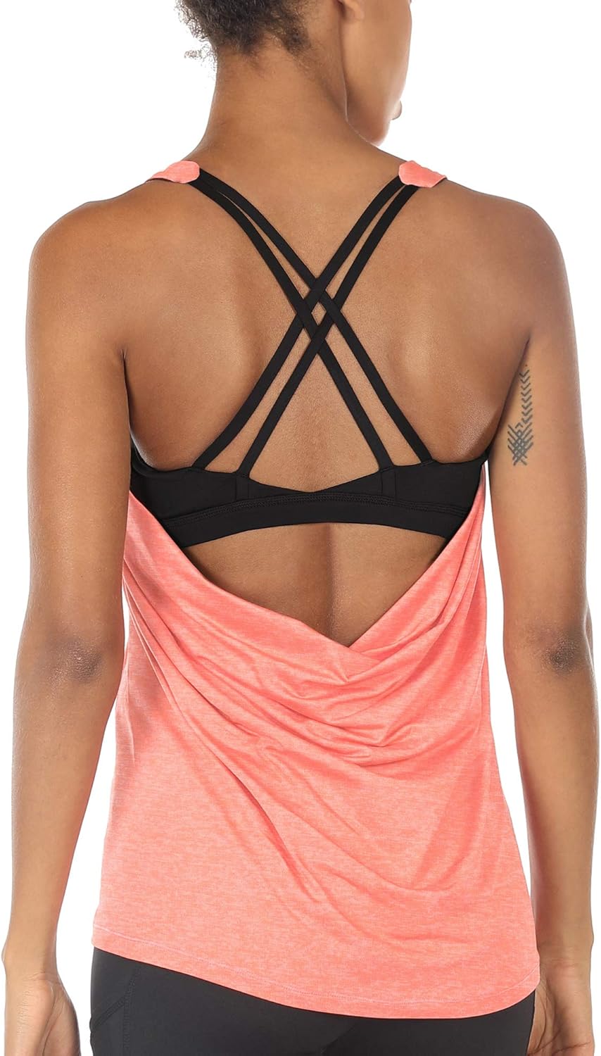 IcyZone Women's Strappy Workout Tank