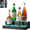 LED Light-Up Liquor Bottle Display Shelf for Stylish Home Bars
