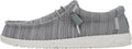 HEYDUDE Mens Wally Stretch Sox Slip-On Loafer Shoe - Lightweight