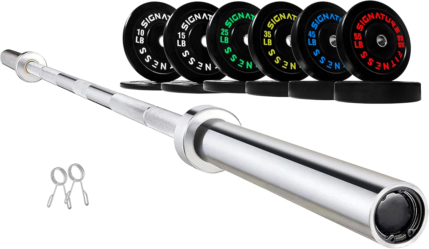 Olympic Bumper Plates Set for Strength Training & Weightlifting
