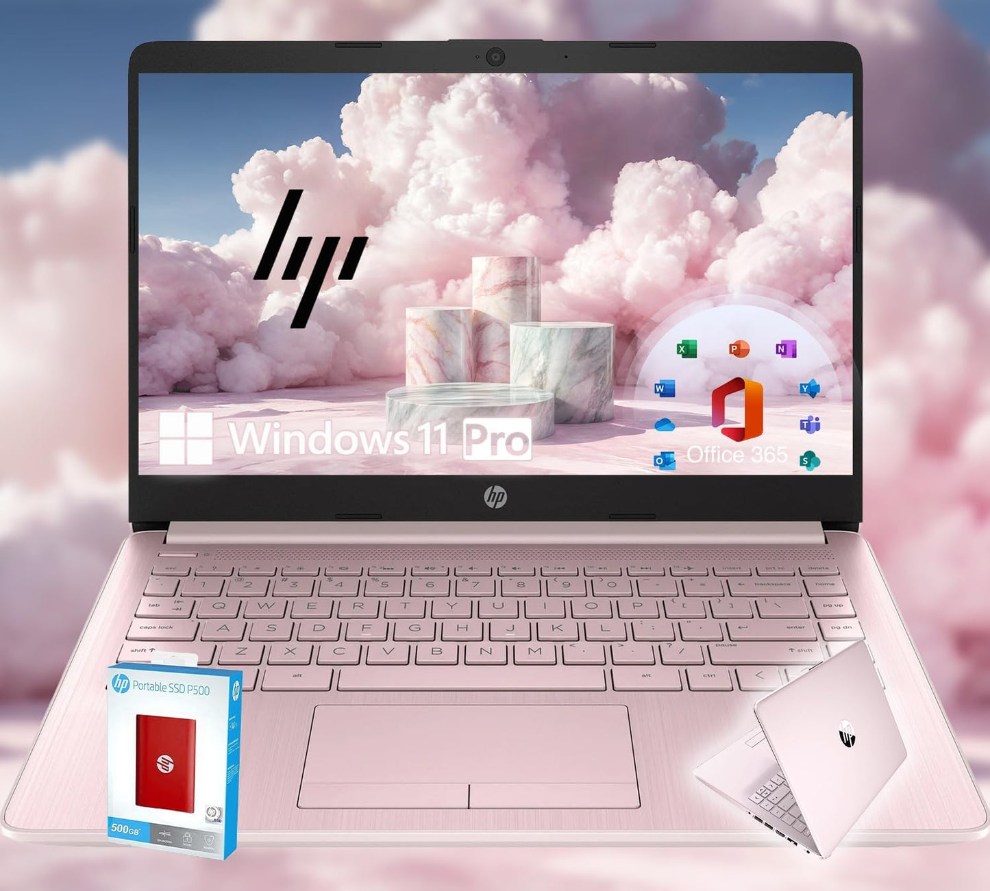 HP 14 Ultrabook with Intel Quad-Core CPU for Students