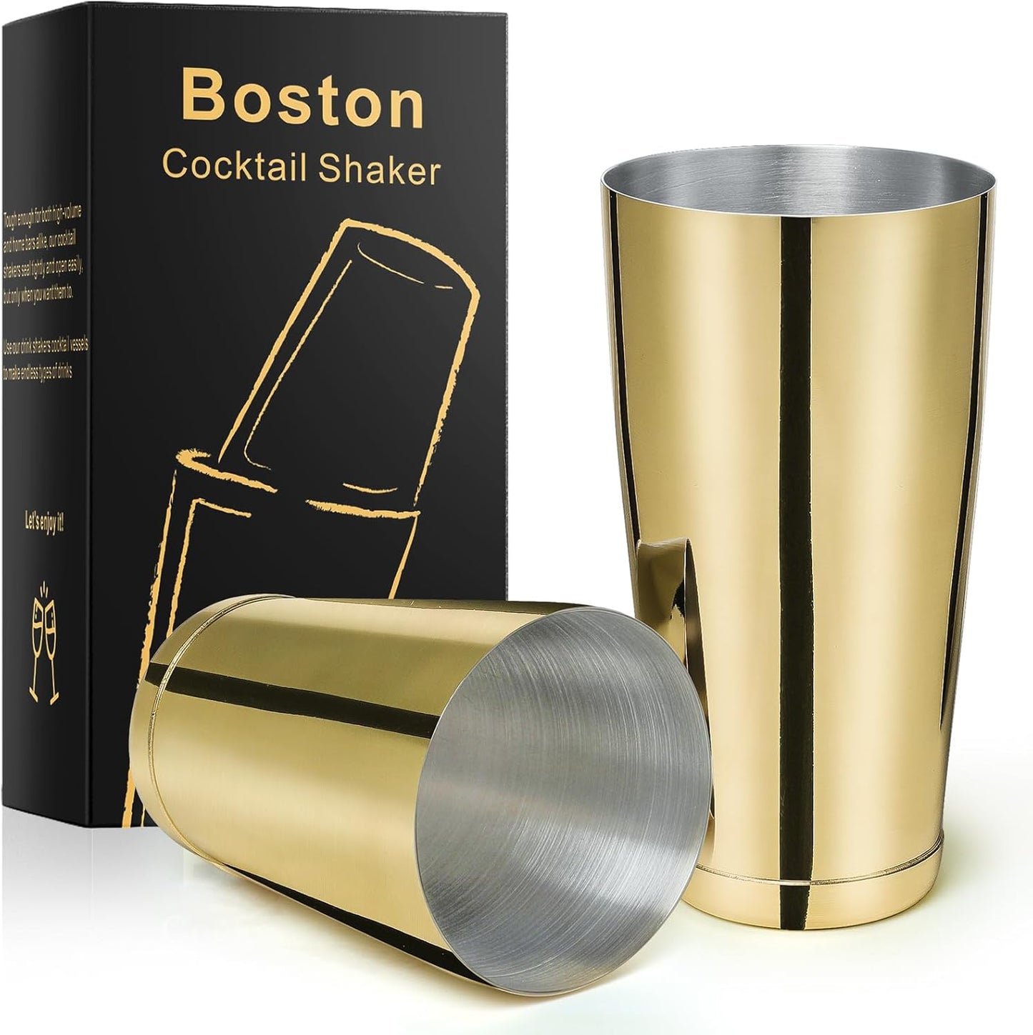 Professional Stainless Steel Cocktail Shaker Set - Gold