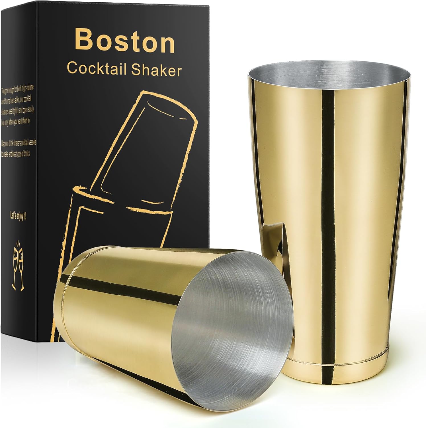 Professional Stainless Steel Cocktail Shaker Set - Gold