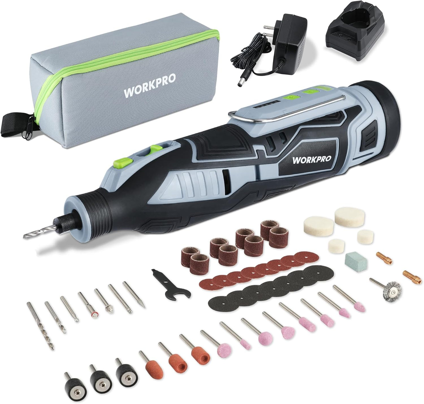 WORKPRO 12V Cordless Rotary Tool Kit for DIY Enthusiasts