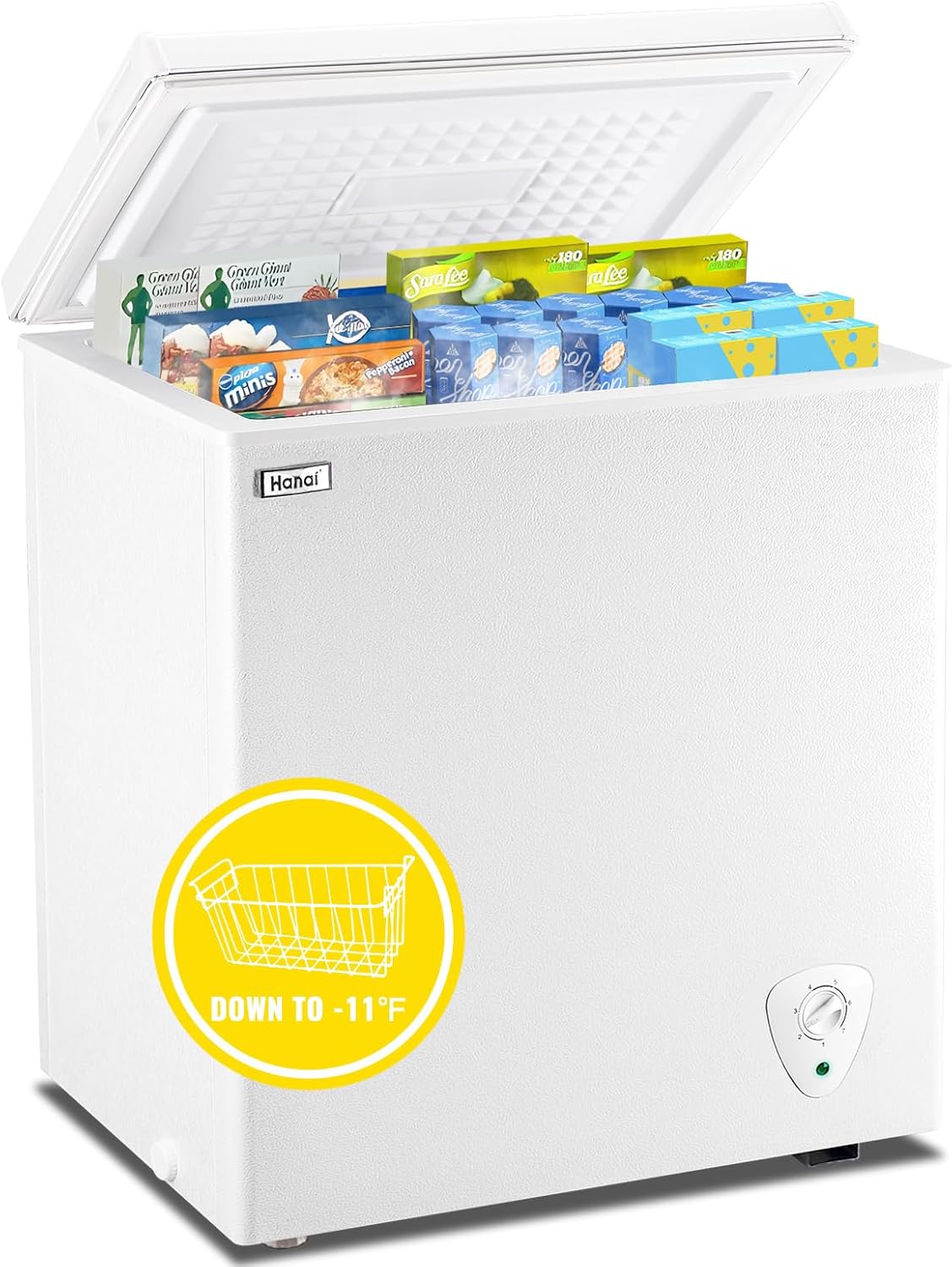WANAI Chest Freezer Small Deep Freezers for Home and Office
