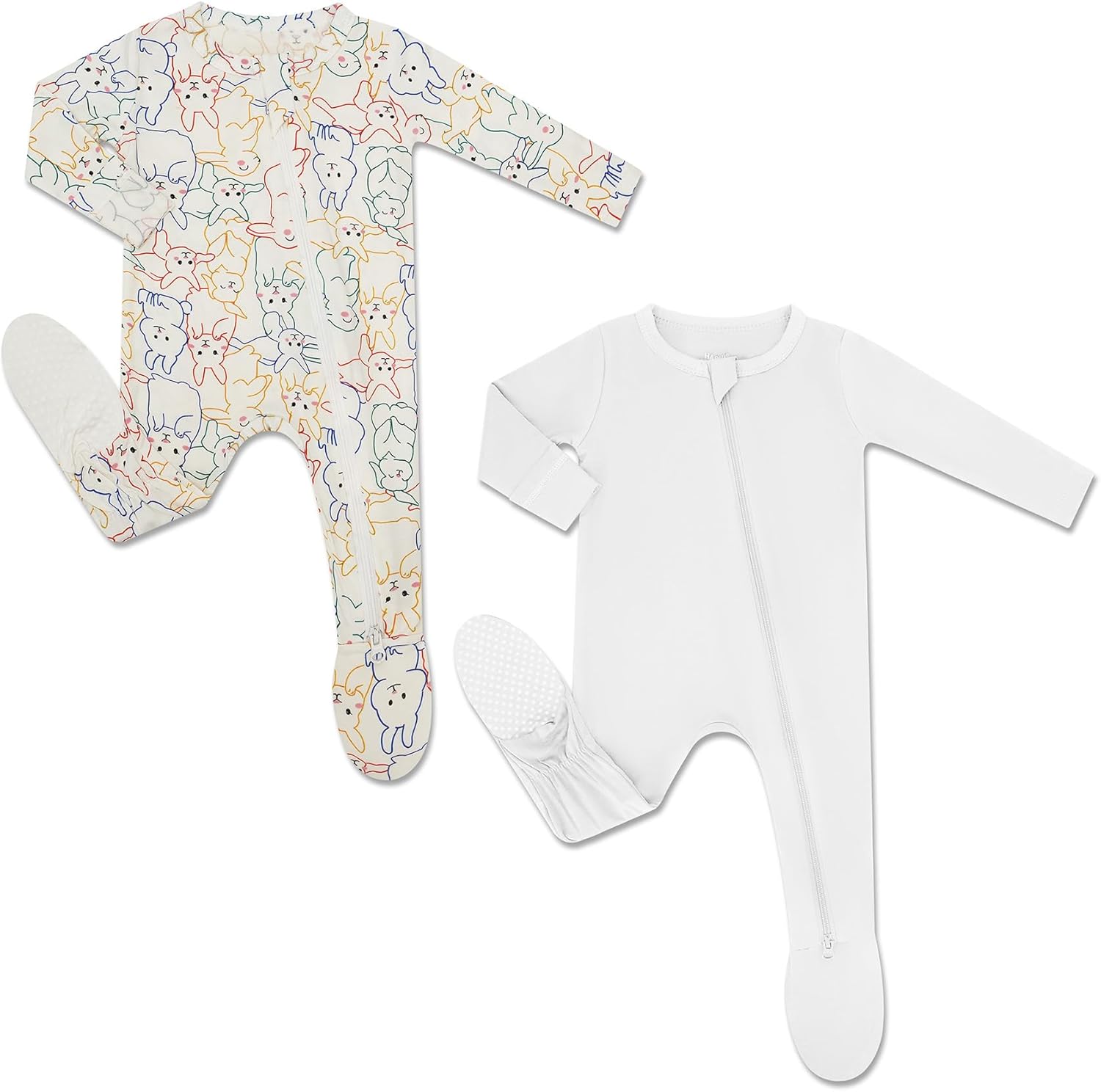 HAPIU Rayon from Bamboo Baby Footed Pajamas for Comfort