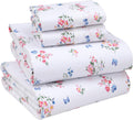 100% Cotton King Size Sheets Set - Crisp Percale, Deep 16ft Pocket