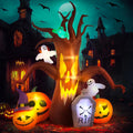 8FT Halloween Inflatable Dead Tree Yard Decoration - Lighted Outdoor