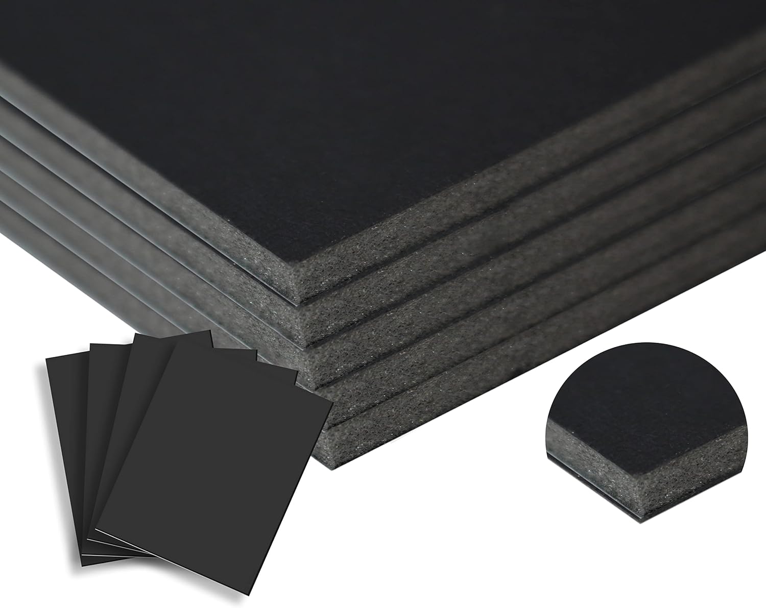 Black Foam Board 24x48 10PK - Premium Quality Foam Core Board