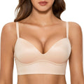 DOBREVA Push Up Wireless Bra Padded T Shirt Bra - Comfortable Lift