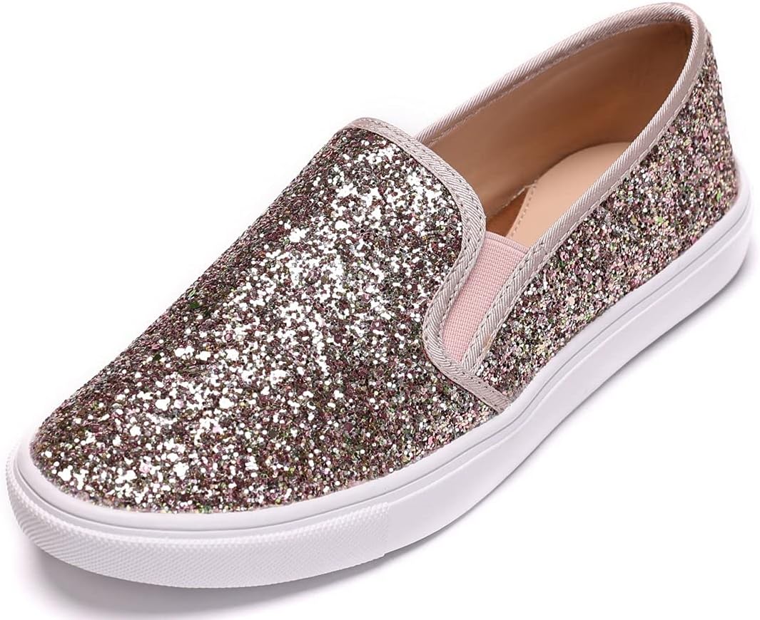 FEVERSOLE Women's Fashion Slip-On Sneakers for Casual Elegance