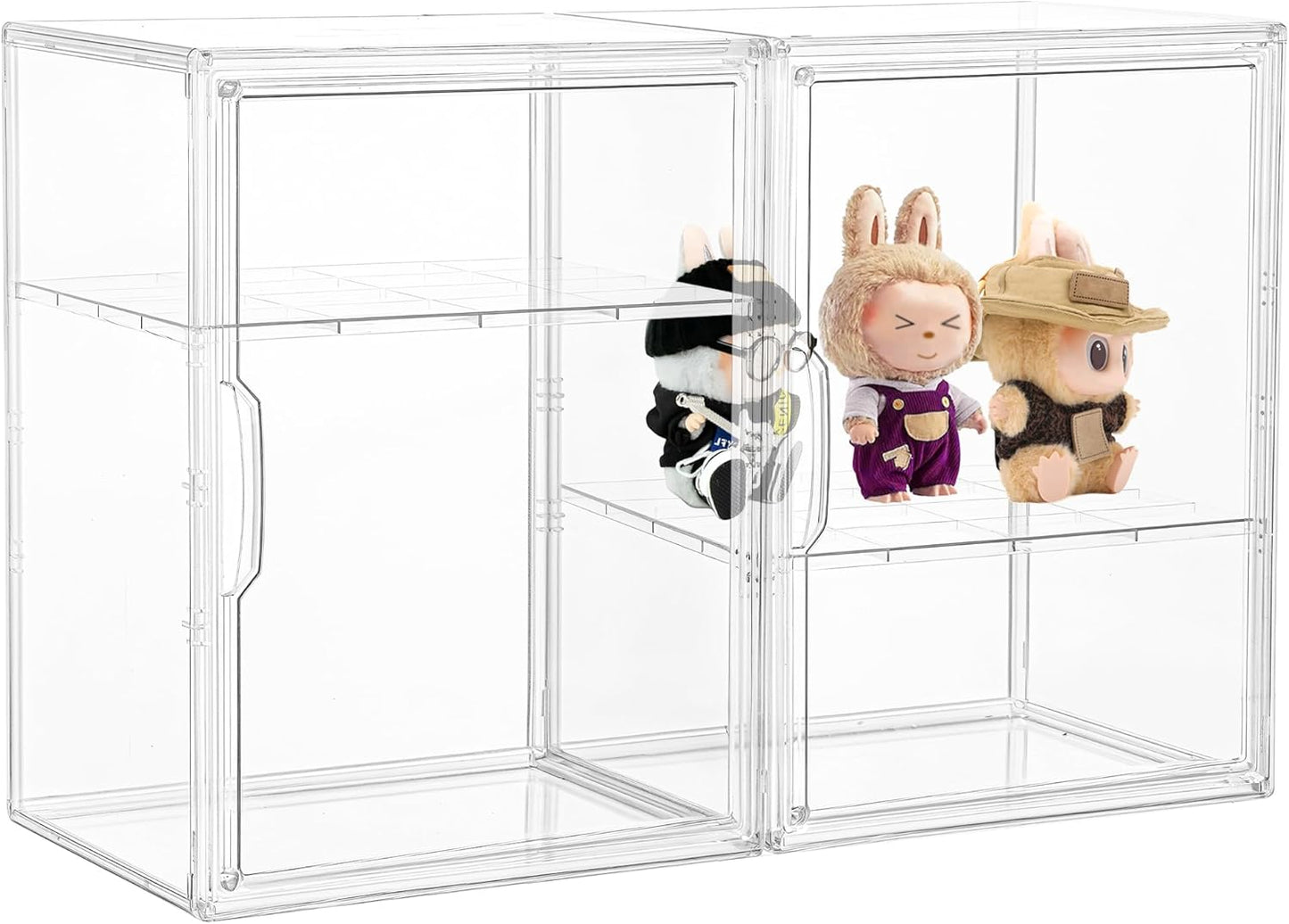 Acrylic Display Case for Collectibles with Magnetic Lids