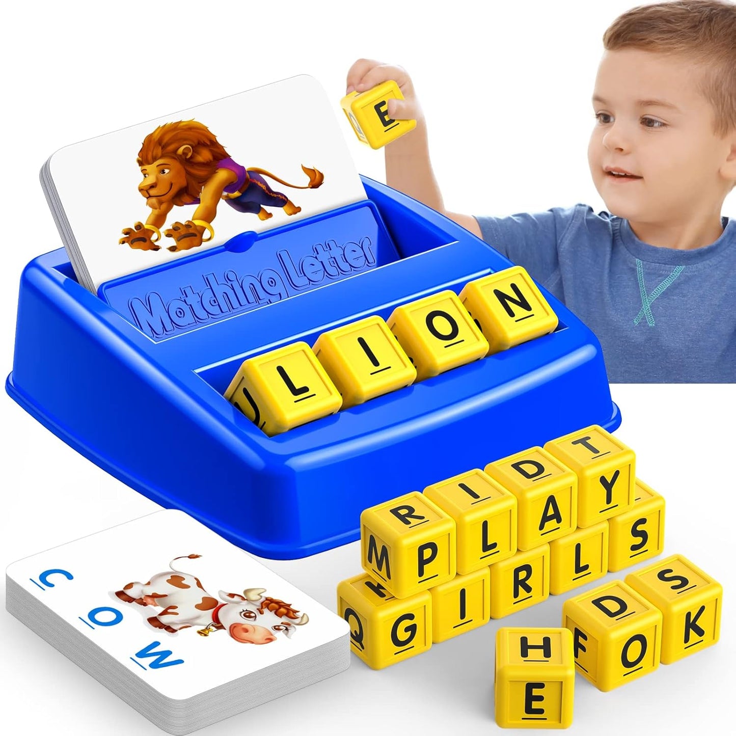 LIWIN LET'S GO! Educational Matching Letter Game for Kids 3-8 - Fun Learning Toys