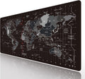 Large Keyboard Gaming Mouse Pad with World Map - Extended XXL Desk Pad