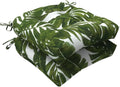 Outdoor U-Shaped Wicker Seat Cushion 19x19x4 - Plush Patio Pair