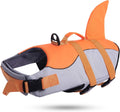 ASENKU Dog Life Jacket - Shark Floatation Vest for Swimming Safety