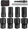 Eapele Bolt Extractor Set - 10 Piece Lug Nut Remover Kit