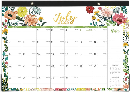 2025-2026 Large Desk Calendar - Beautiful Flowers