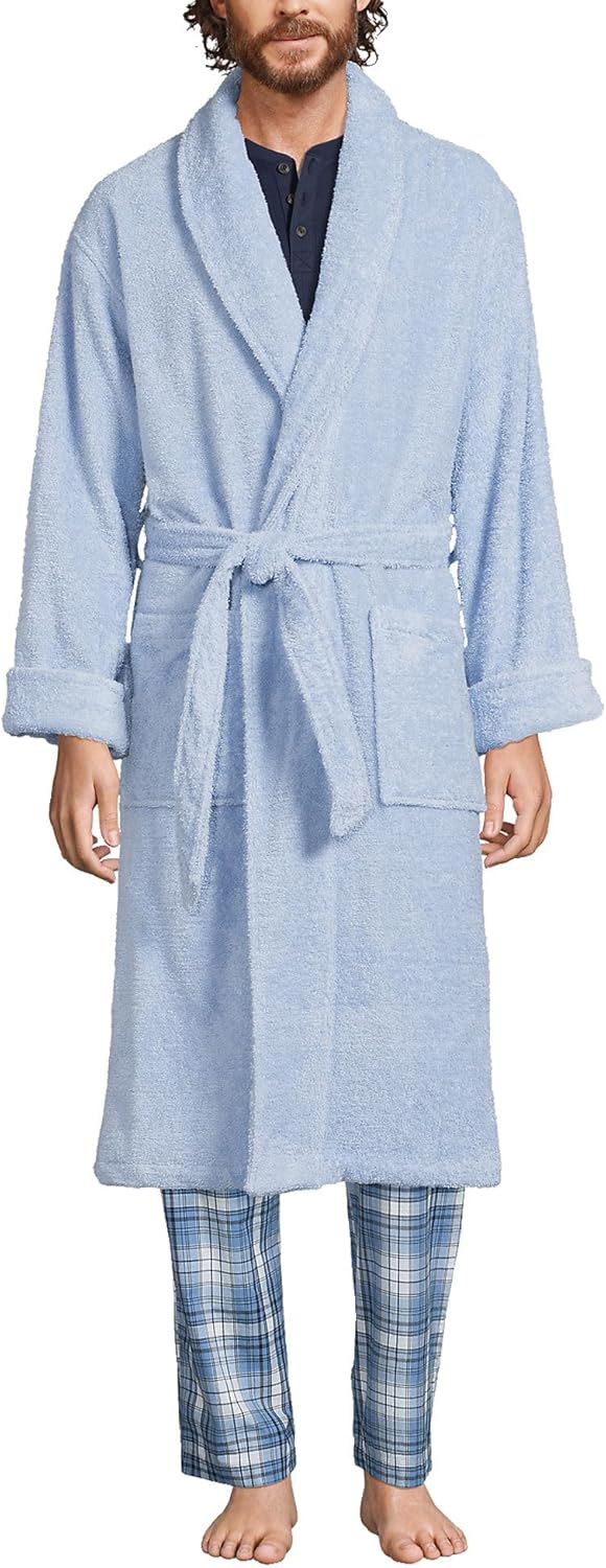 Lands' End Men's Calf Length Turkish Cotton Terry Bathrobe Review
