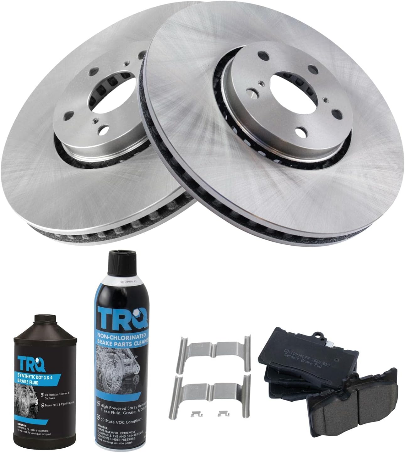 TRQ Front Brake Pad & Rotor Kit for Lexus GS350 & IS300