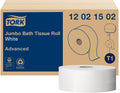 Tork Jumbo Toilet Paper Roll White T1, Advanced 2-ply Quality