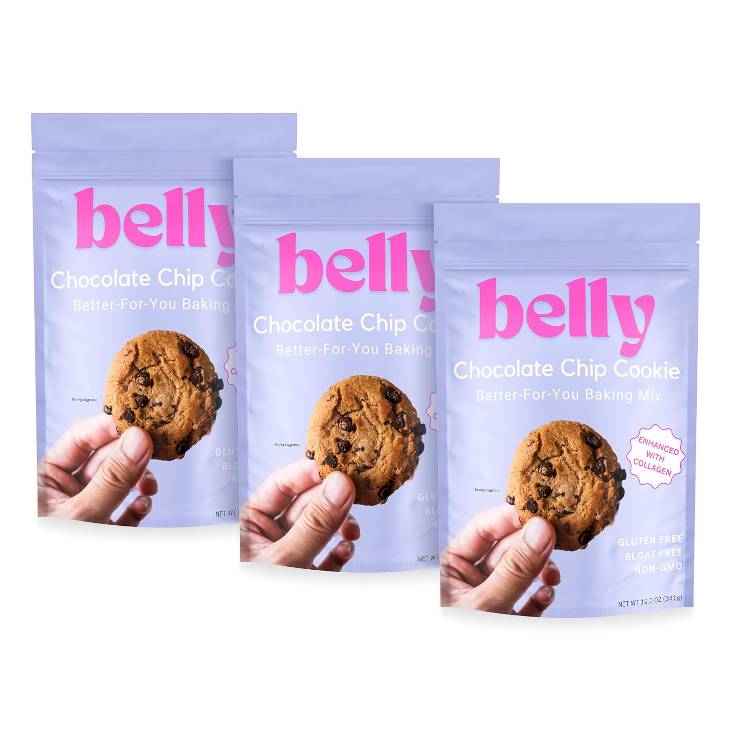 Belly Chocolate Chip Cookie Mix with Collagen Protein for Health