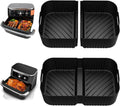 Air Fryer Silicone Liners for Ninja DZ071 DualZone & Megazone - 3 Pc