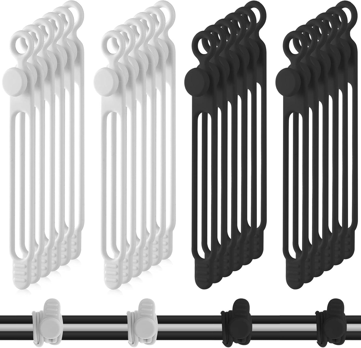 Fasten Cords with Ease: 40 Pcs Reusable Cable Ties