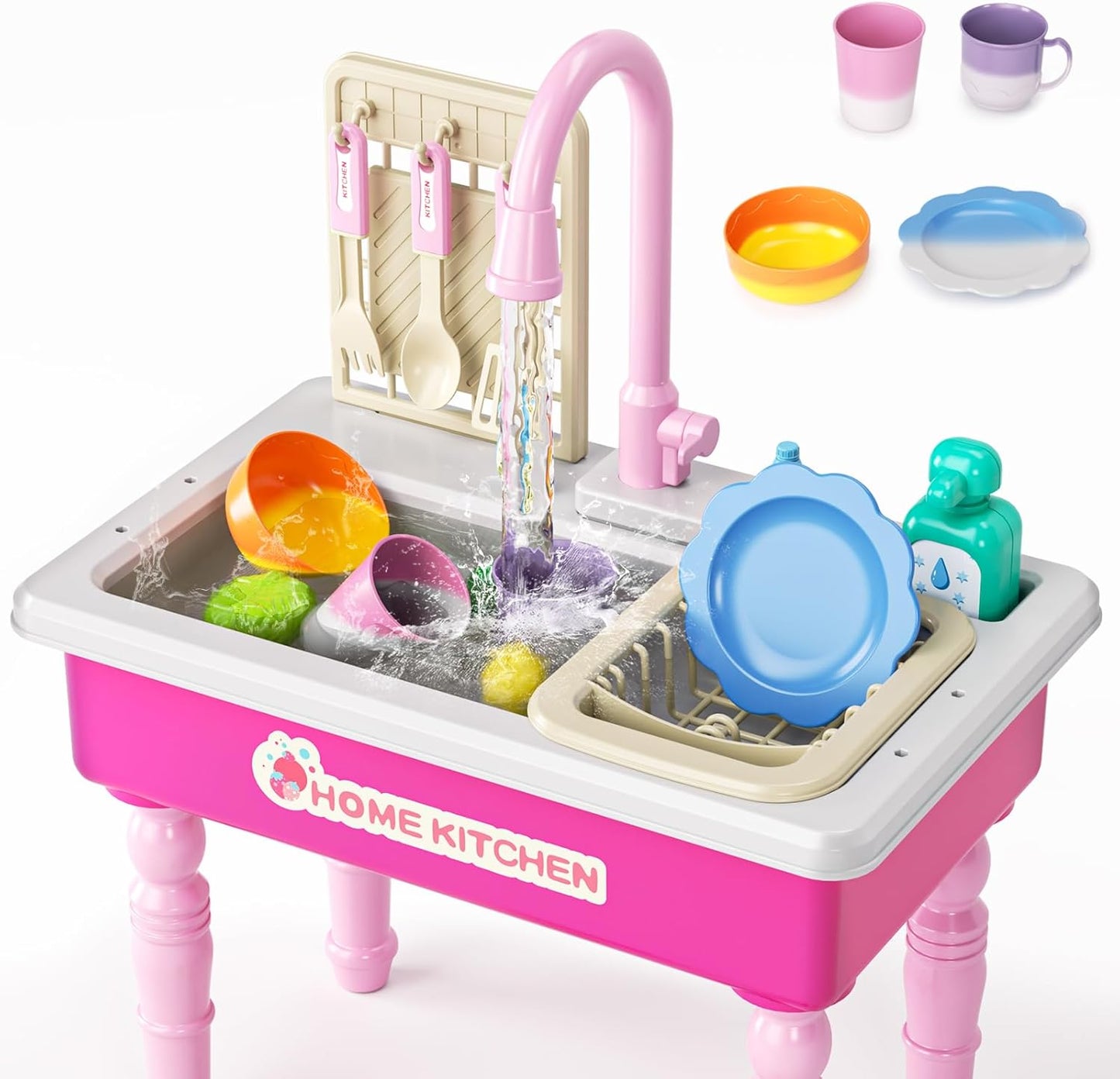 Color Changing Kitchen Sink Toys for Kids - Fun Play Set