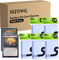 Perfect Fit Card Sleeves for TCG, MTG, PKM - 5000 Pack
