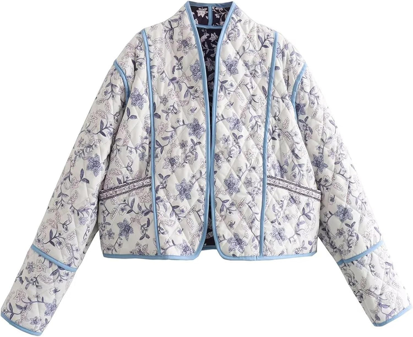 Stylish Women's Cropped Puffer Quilted Jacket for Fall/Winter