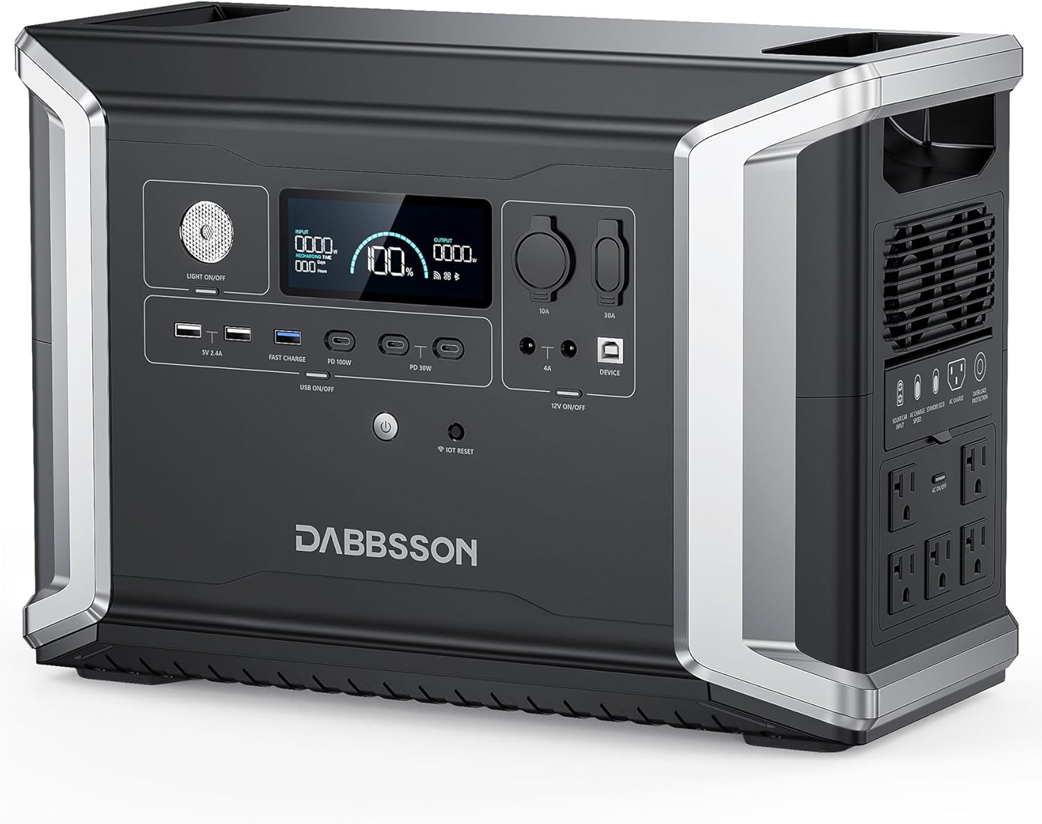 Dabbsson Portable Power Station: 2330Wh LiFePO4 Battery Backup