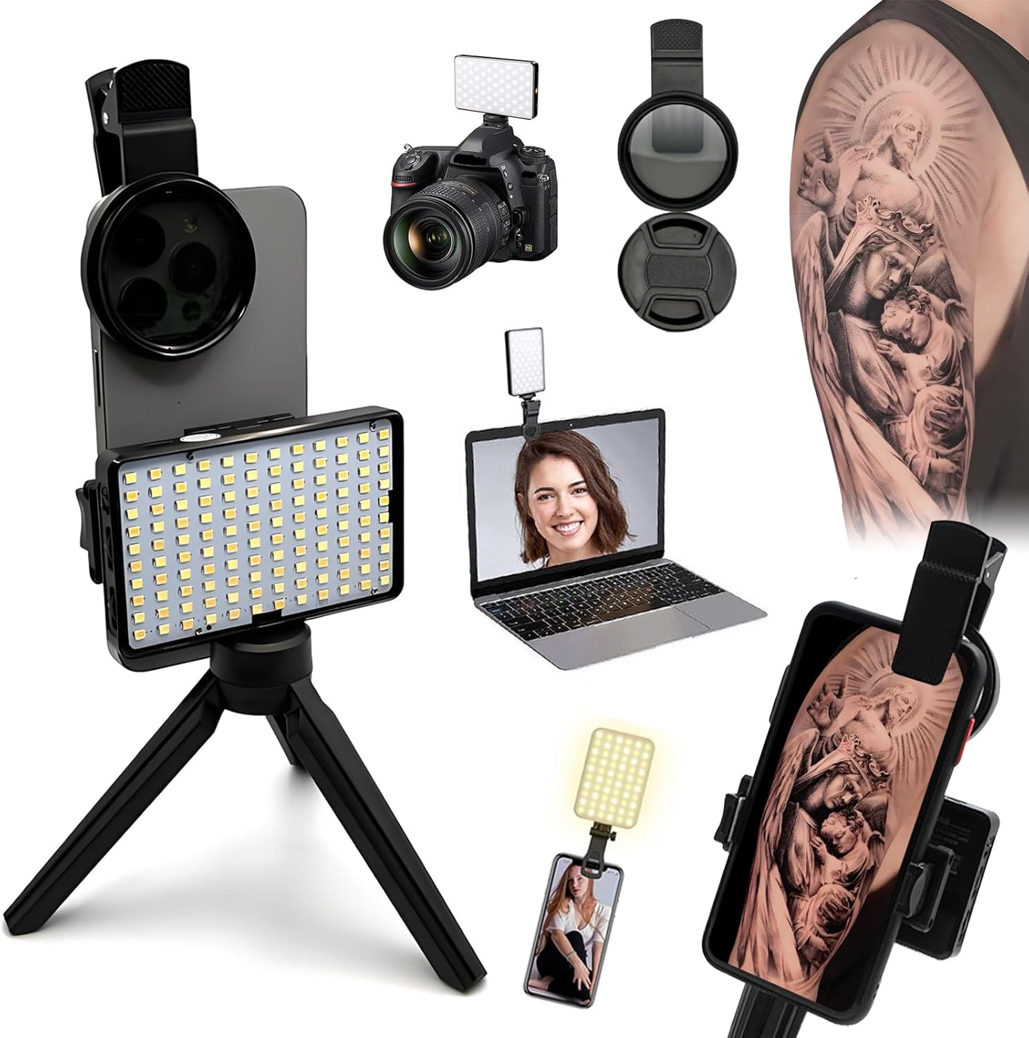 120 LED Tattoo Light Kit for Perfect Photography and Videos