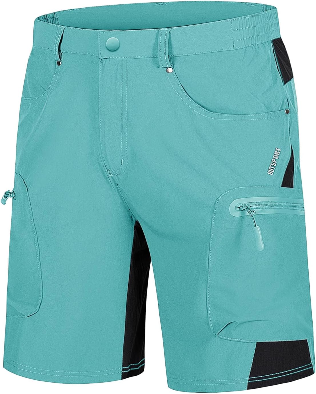 TACVASEN Men's Hiking Cargo Shorts 10in with Zipper Pockets