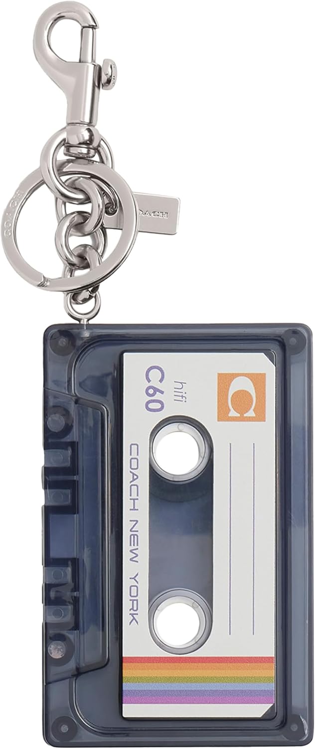 Retro Cassette Tape Bag Charm for Music Lovers by COACH