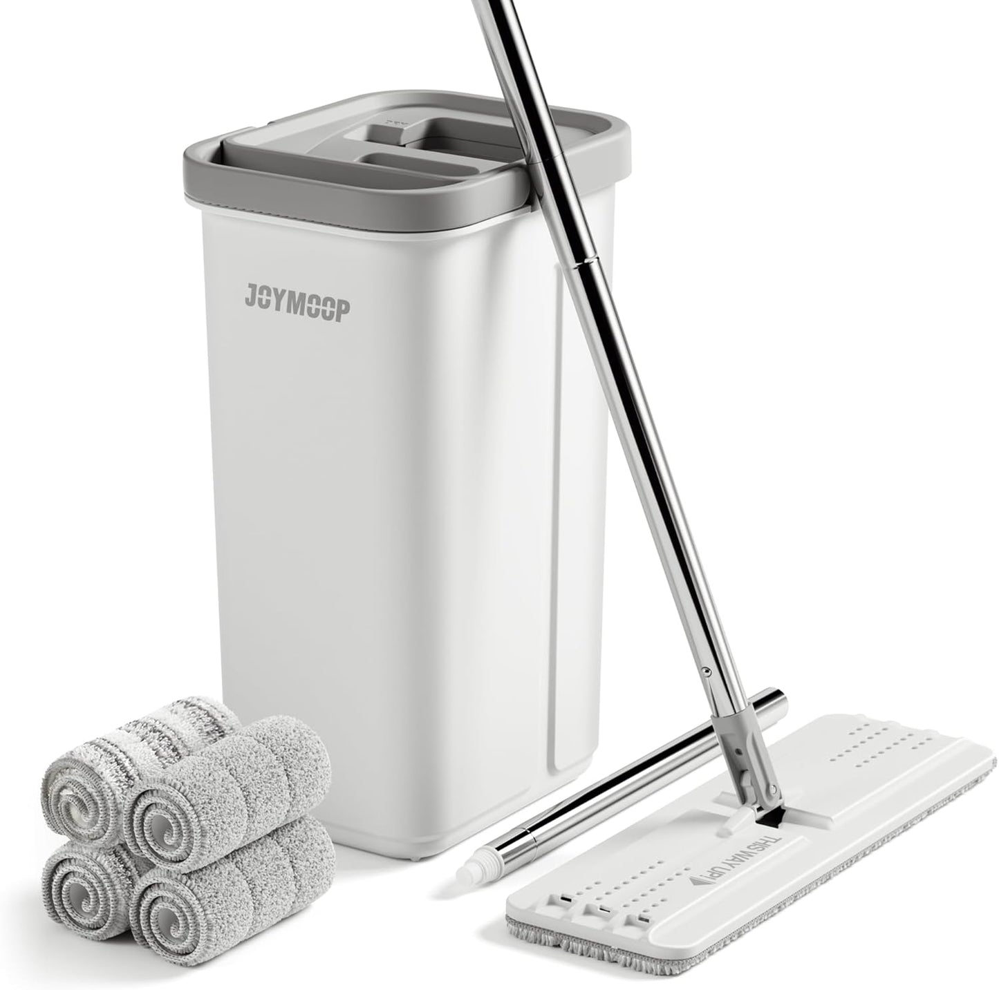 JOYMOOP Mop and Bucket Set for Effortless Floor Cleaning