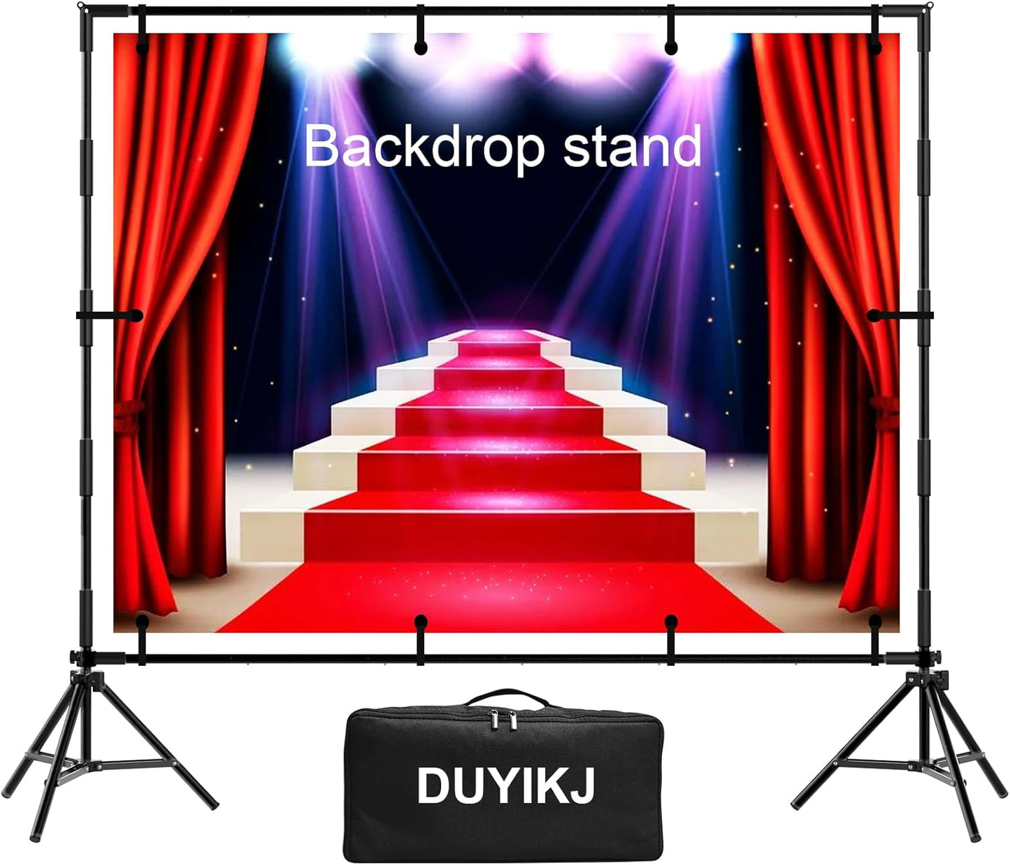 Backdrop Banner Stand 8 x 8 Ft Adjustable Heavy Duty System