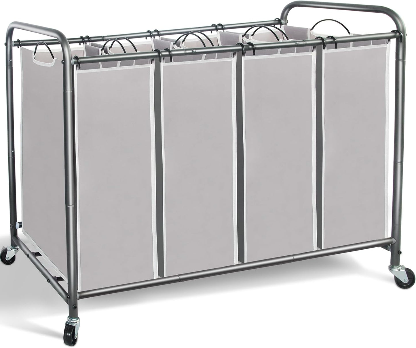 STORAGE MANIAC Laundry Sorter with Wheels and Removable Bags
