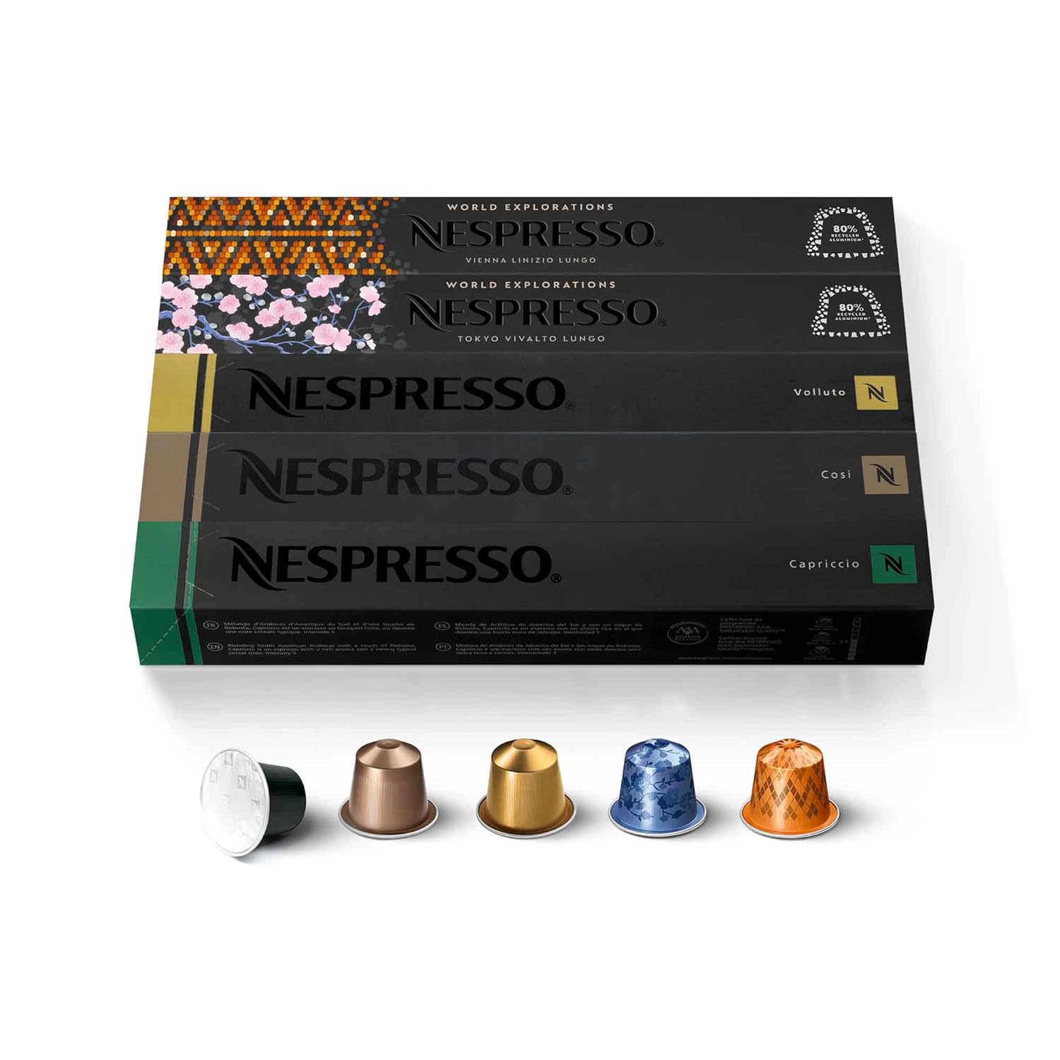 Nespresso Mild Roast Variety Pack - 50 Pods